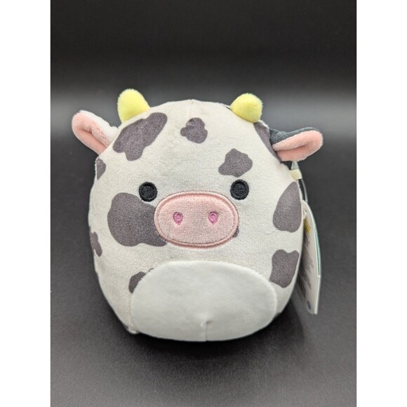 Kellytoy Squishmallows Colin 5" Black & White Spotted Cow Plush Easter 2022 NWT - Picture 1 of 6